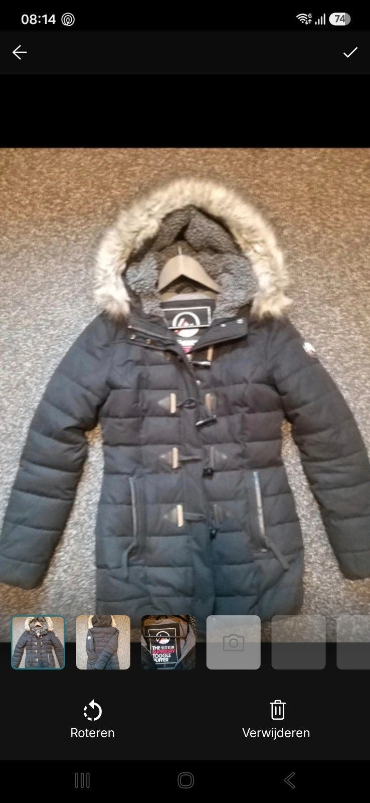 Superdry maat S, Superdry, Zwart, Ophalen of Verzenden, Zo goed als nieuw