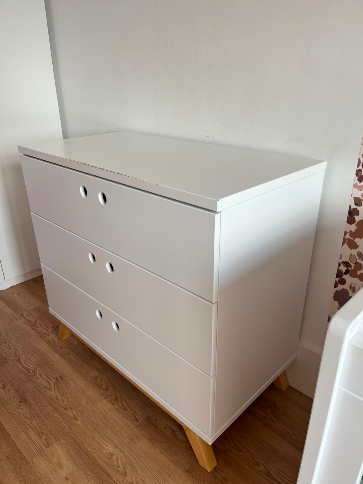 Bobita Commode wit (100x53x93), Kinderen en Baby's, Kinderkamer | Commodes en Kasten, Ophalen, Gebruikt, 50 tot 70 cm, 75 tot 100 cm