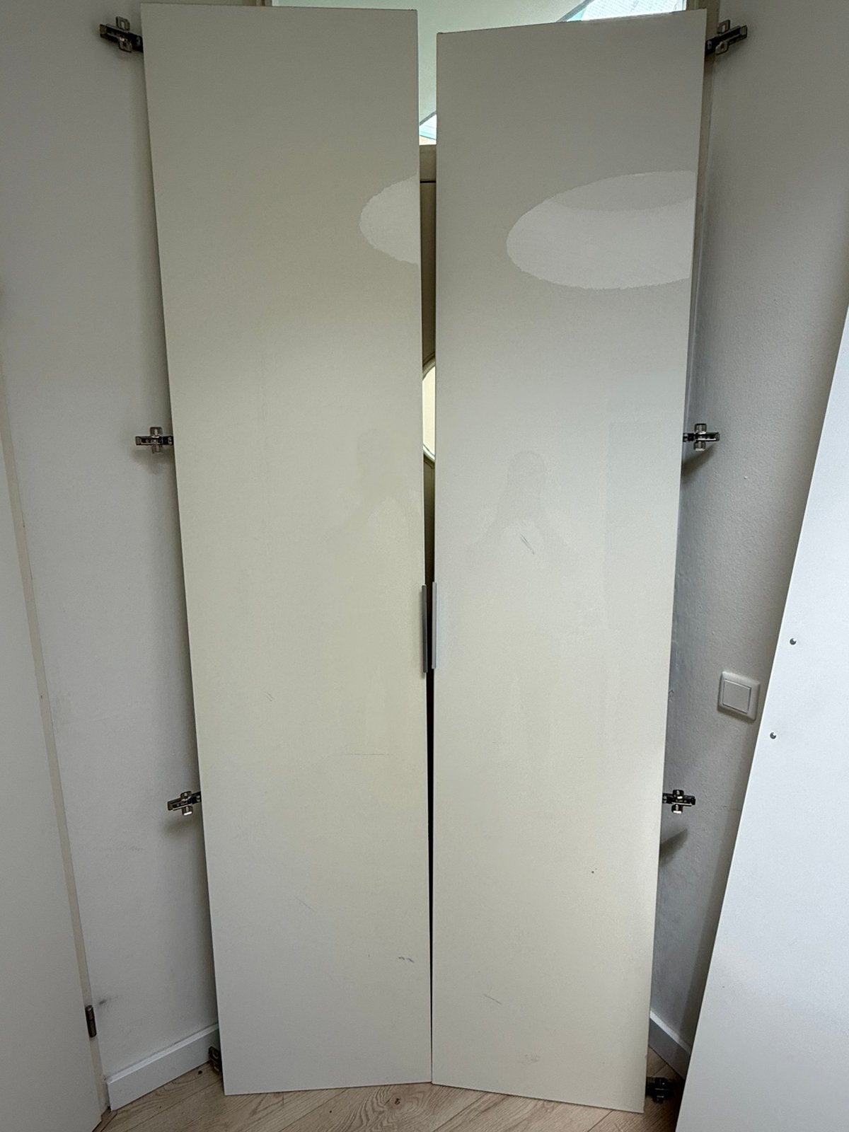 IKEA PAX Fardal Deuren Wit Hoogglans 50x230 cm — 4 stuks, Ophalen, 50 tot 100 cm, 200 cm of meer