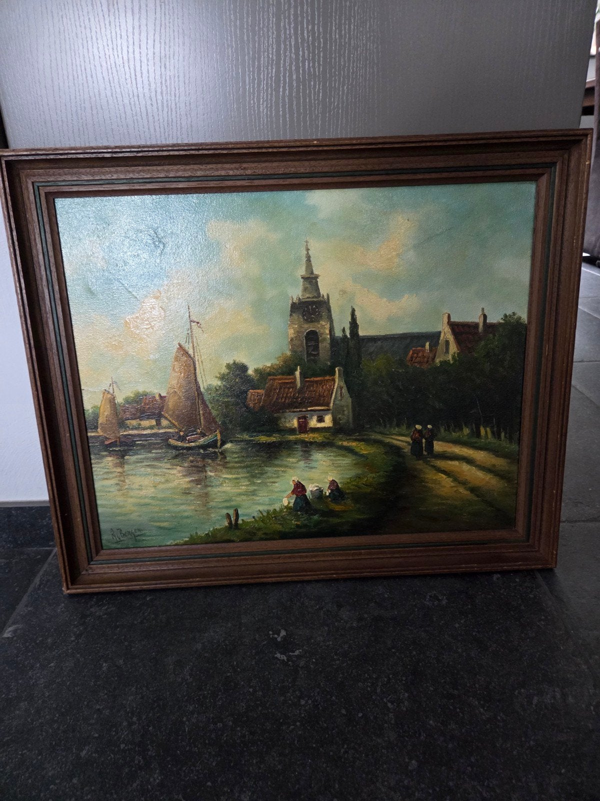 Schilderij van Raymond v Bergen, Ophalen