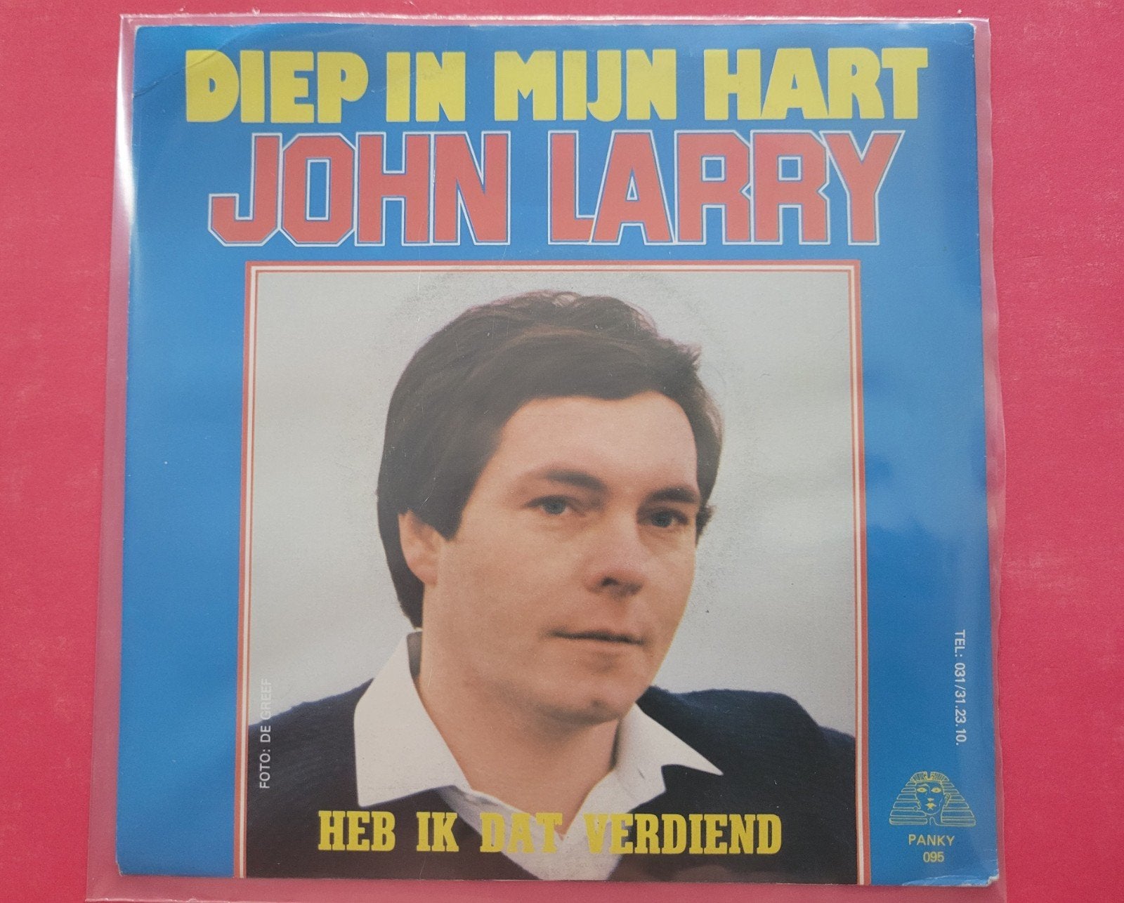 John Larry - Diep in mijn hart - Heb ik dat verdiend., Ophalen, Zo goed als nieuw, Overige formaten, Levenslied of Smartlap