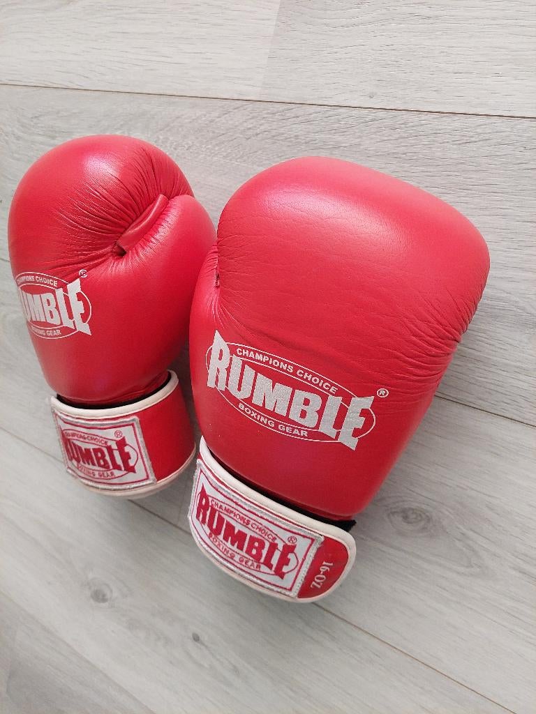 Bokshandschoenen Rumble rood 16 OZ, super merk !!! Nieuw !!!, Overige, Verzenden, Vechtsportmateriaal, Nieuw
