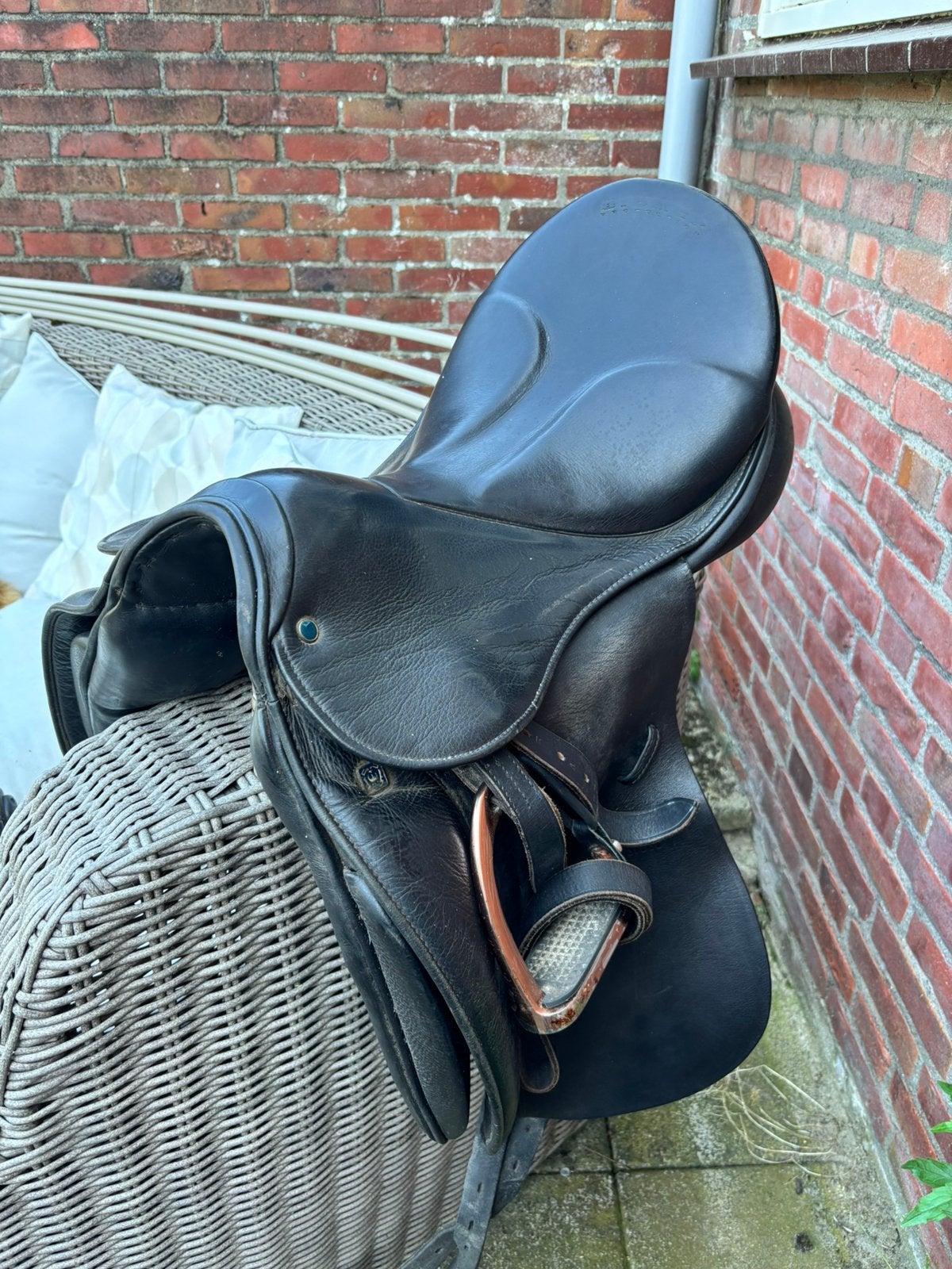 Stubben Maestoso dressuur zadel 18 inch biomex zit, Ophalen of Verzenden, Gebruikt, Dressuur