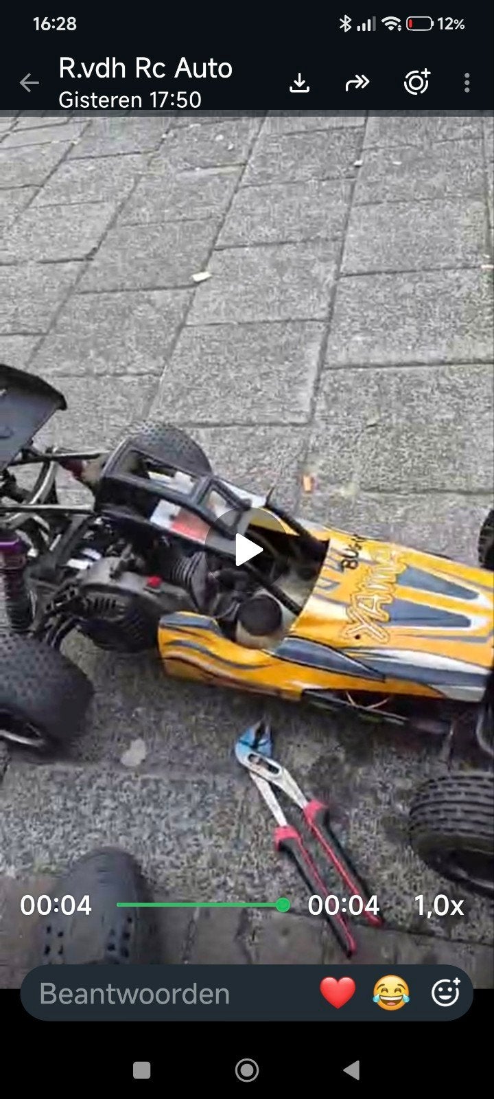 Yama 26cc 2-takt buggy - Gebruikt, maar in orde evt te ruil, Hobby en Vrije tijd, Modelbouw | Radiografisch | Auto's, Ophalen