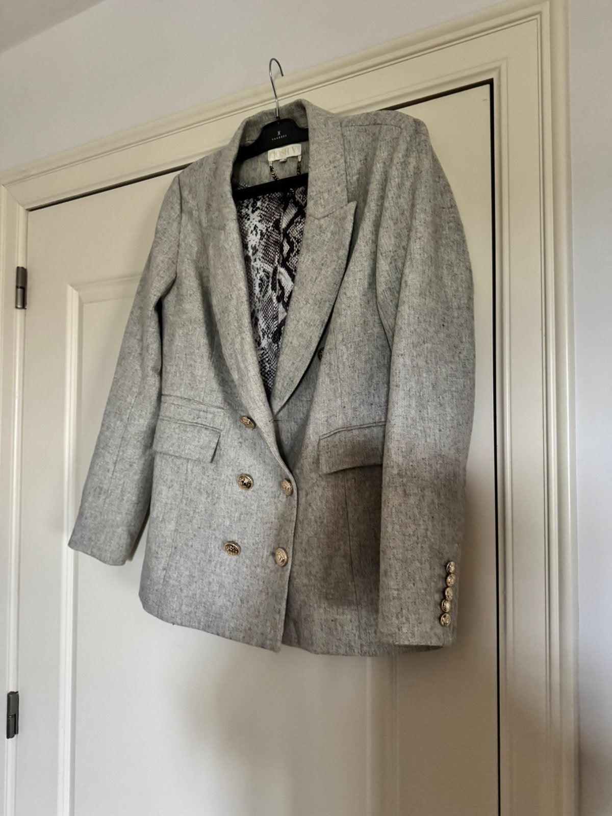 Josh V blazer grijs maat XL gouden knopen, Verzenden, Maat 46/48 (XL) of groter, Zo goed als nieuw, Jasje