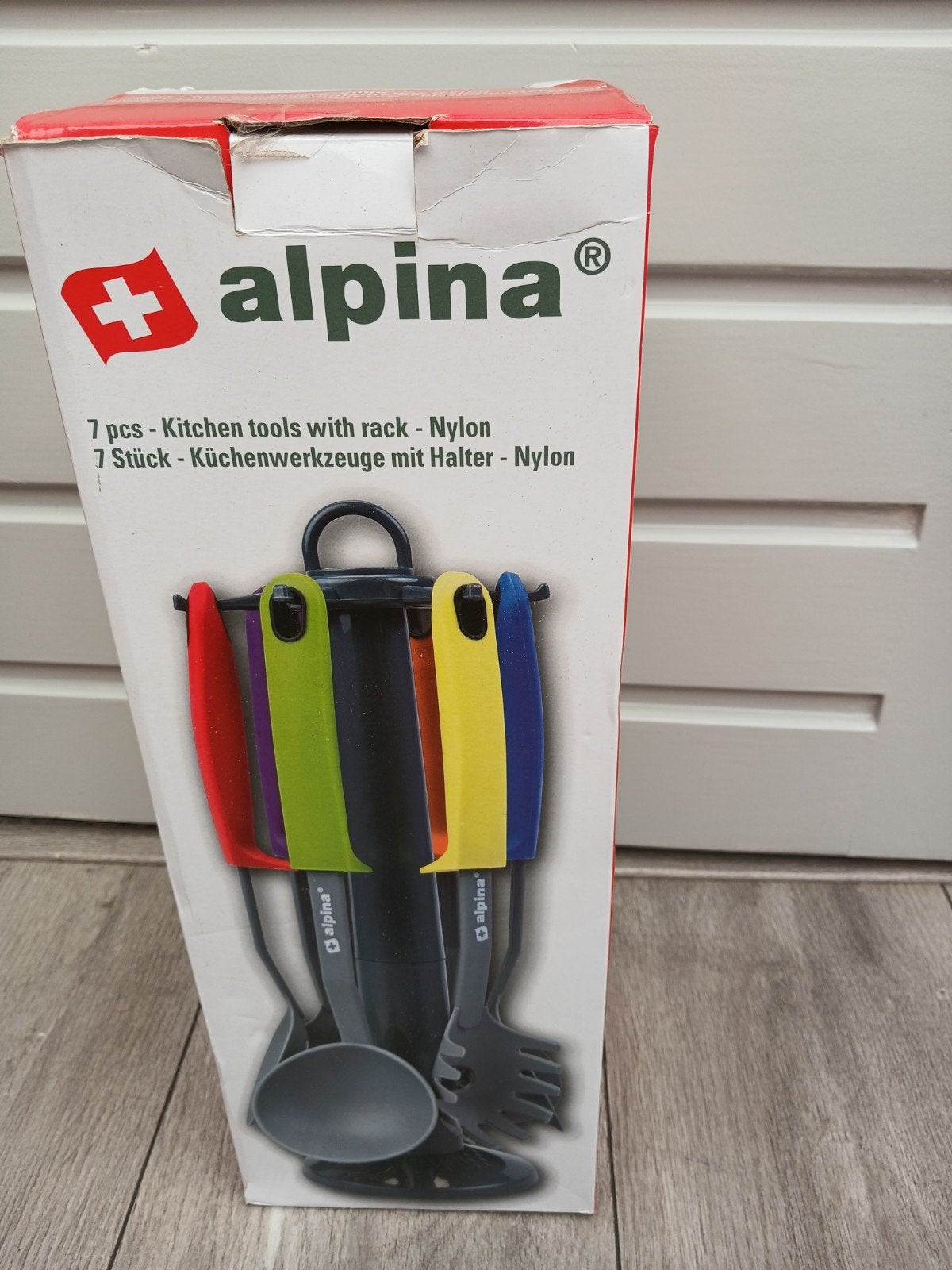 Alpina 7-delige keukengereiset met rek - Nylon, Overige typen, Kunststof, Nieuw, Ophalen of Verzenden