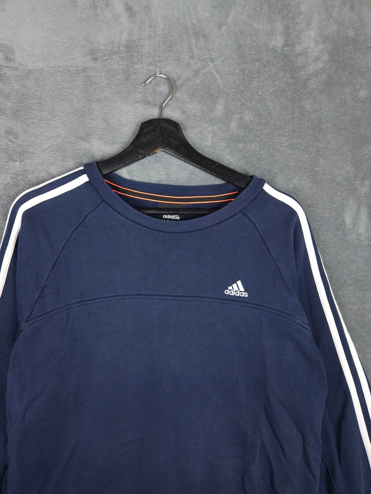 Vintage Adidas Trui Sweater M Blauw Vintage Pullover, ., Ophalen of Verzenden, Zo goed als nieuw, Adidas