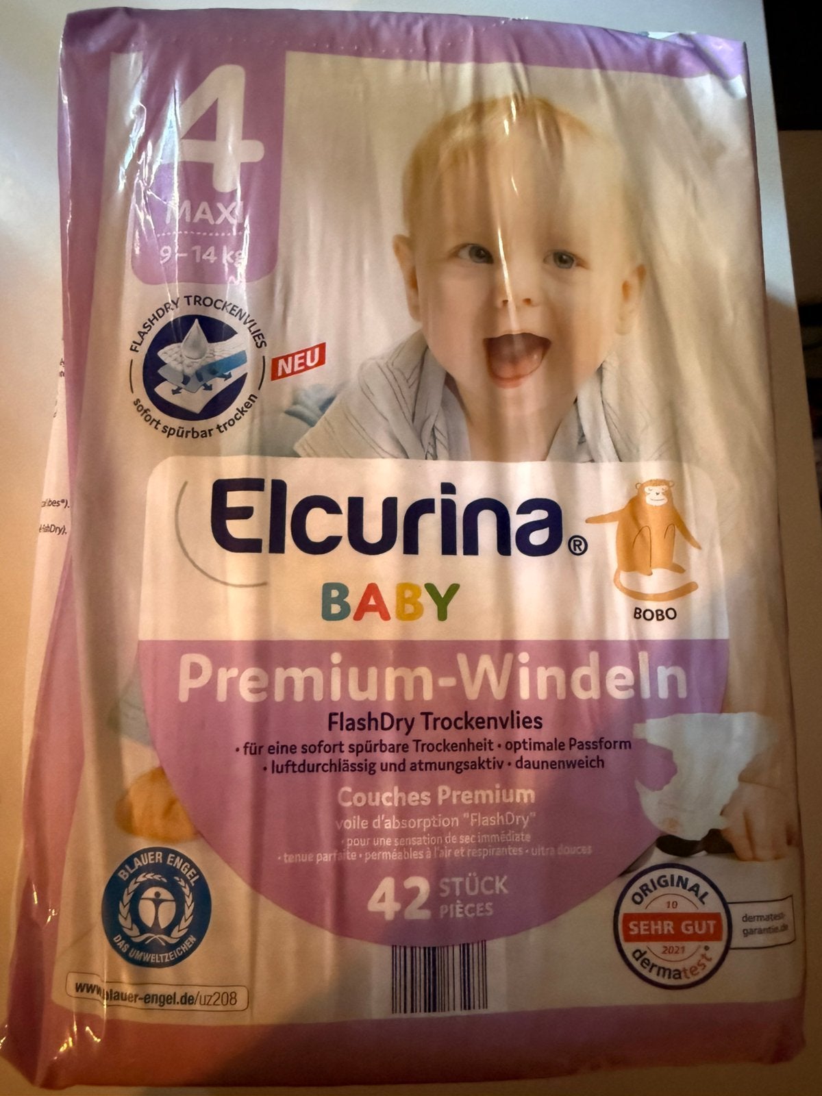 Elcurina babyluiers maat 4 42 stuks, Verzenden, Nieuw, Overige typen