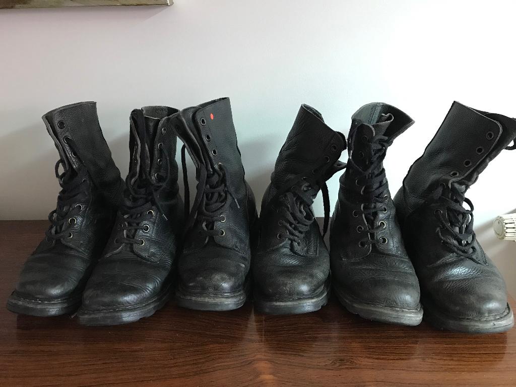 Leger bottines Rugak origineel maat 43, Verzamelen, Ophalen of Verzenden, Landmacht, Overige gebieden, Kleding of Schoenen