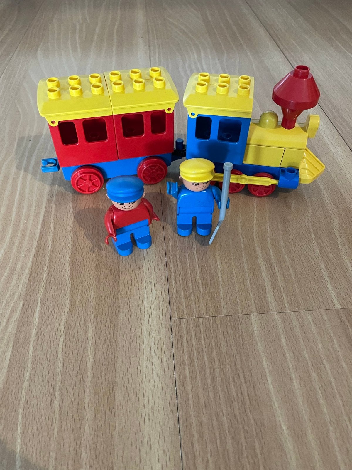 Vintage lego duplo passenger trein compleet 1983 nr 2705, Ophalen of Verzenden, Gebruikt, Duplo