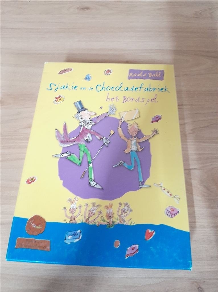 Sjakie en de Chocoladefabriek het bordspel - s3565, Verzenden, Zo goed als nieuw