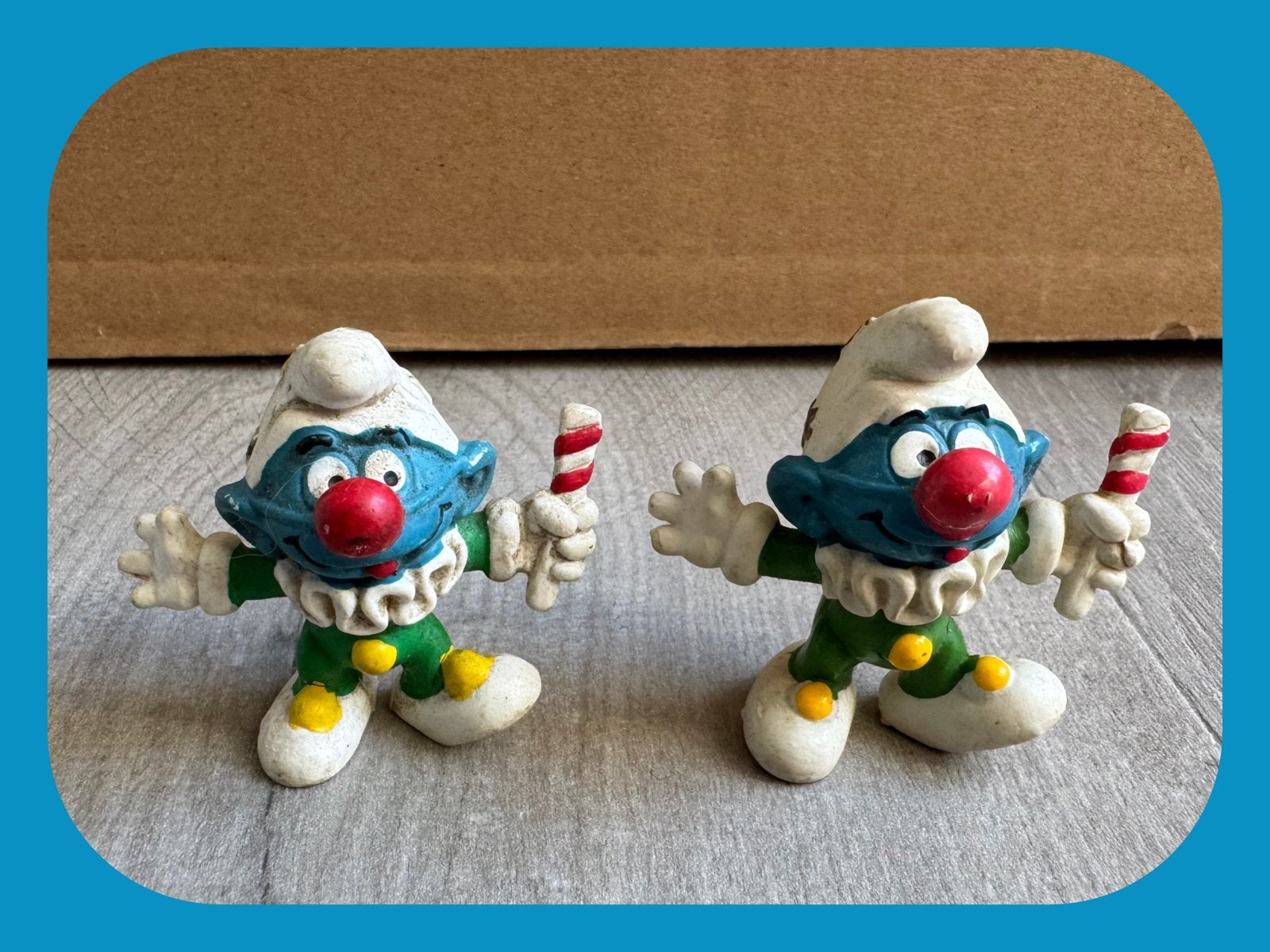 2x Clown Smurf, Verzamelen, Vintage kleertjes, Ophalen of Verzenden, Merlijntenhoeve@live.nl, Poppetje, Figuurtje of Knuffel
