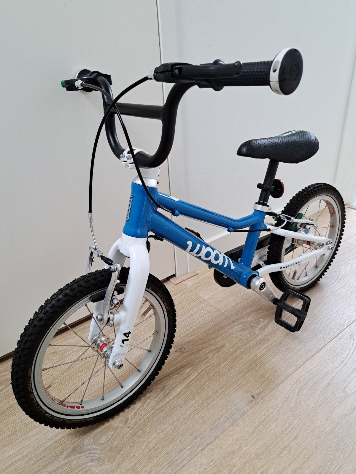 Woom 2 kinderfiets 14 inch - Zo goed als nieuw, Ophalen, Velgrem, Woom, Minder dan 16 inch