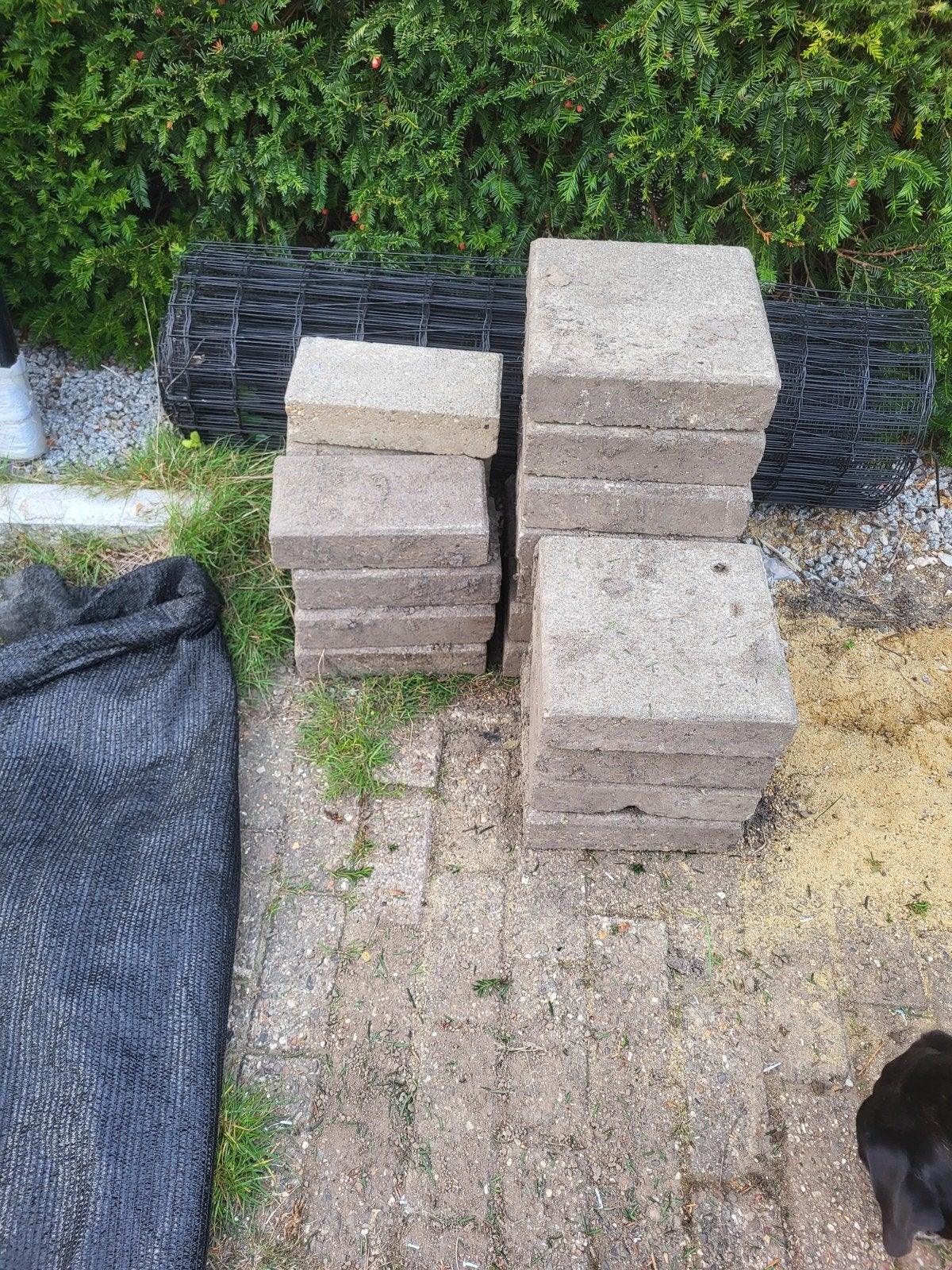 Gratis tegels voor tuin of oprit, Gebruikt, Keramiek, Ophalen of Verzenden, 20 tot 40 cm