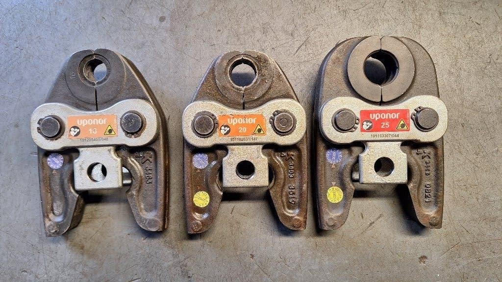 3x Uponor Persbekken set Pers bekken. U profiel., ., Ophalen of Verzenden, Zo goed als nieuw, .