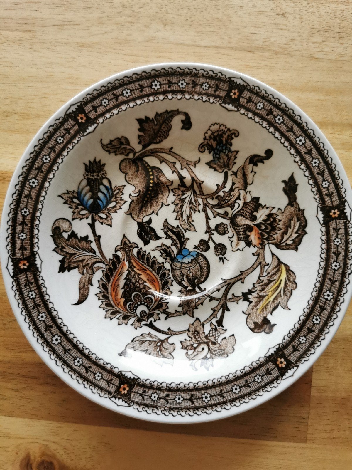 Ridgway Ironstone Jacobean schotel - Vintage, Ophalen of Verzenden