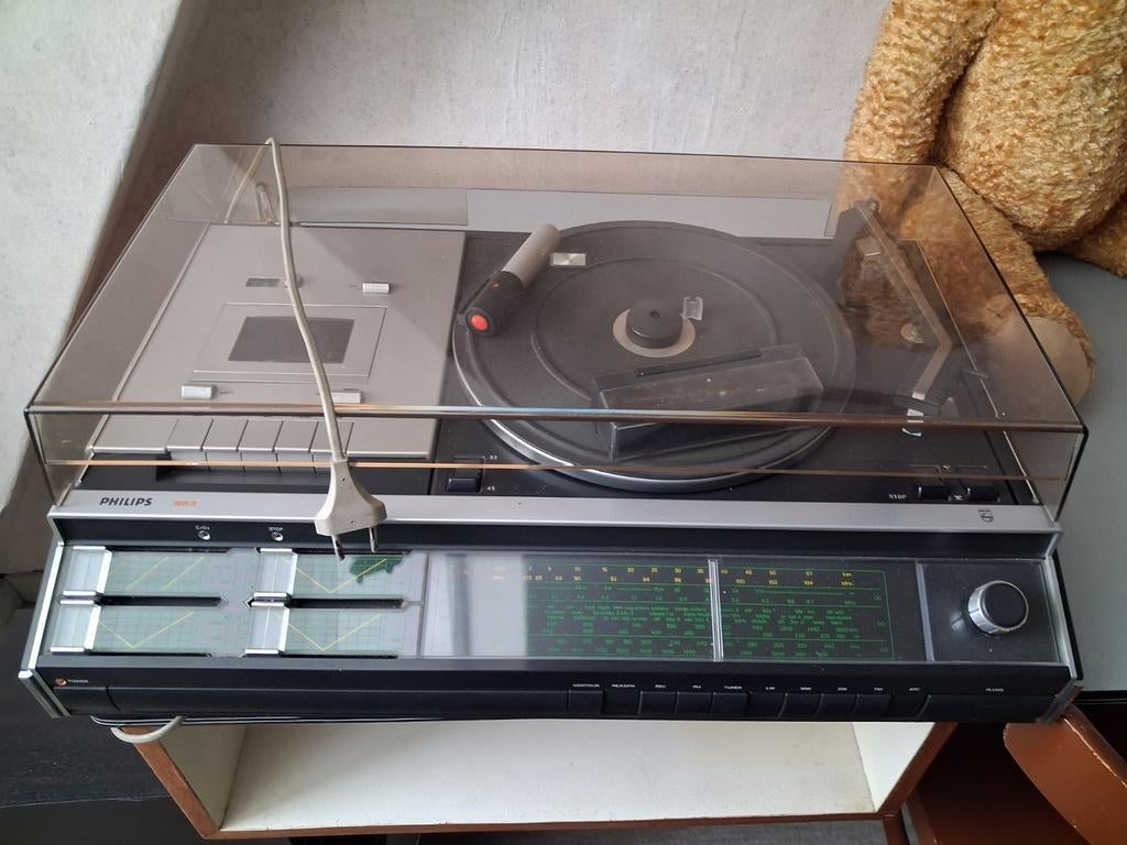 philips 953 stereo set met 2 boxen, Audio, Tv en Foto, Ophalen, Gebruikt, Philips