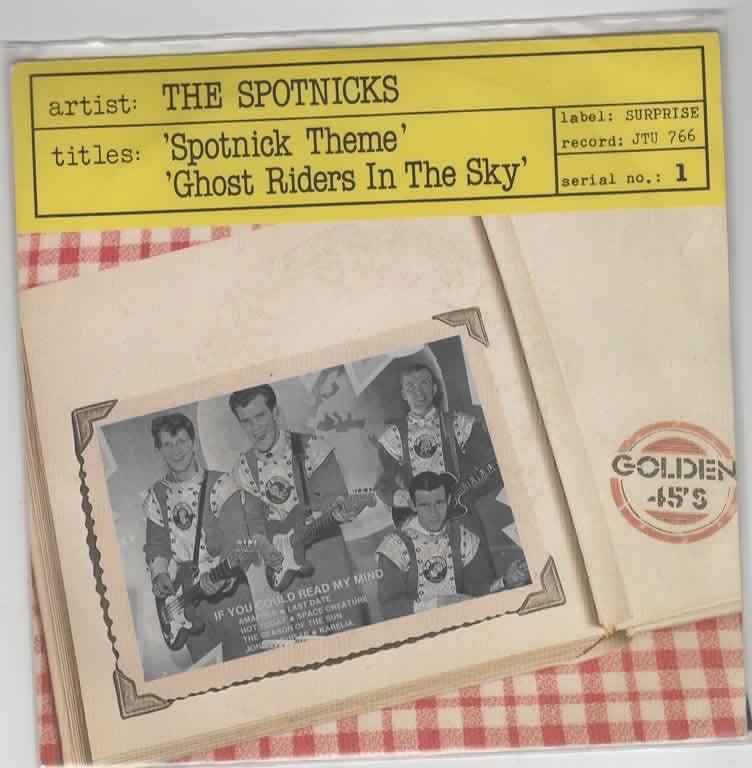 The Spotnicks- Spotnicks Theme/ Ghost riders, Cd's en Dvd's, Beschermende buitenhoes, Ophalen of Verzenden, Zo goed als nieuw