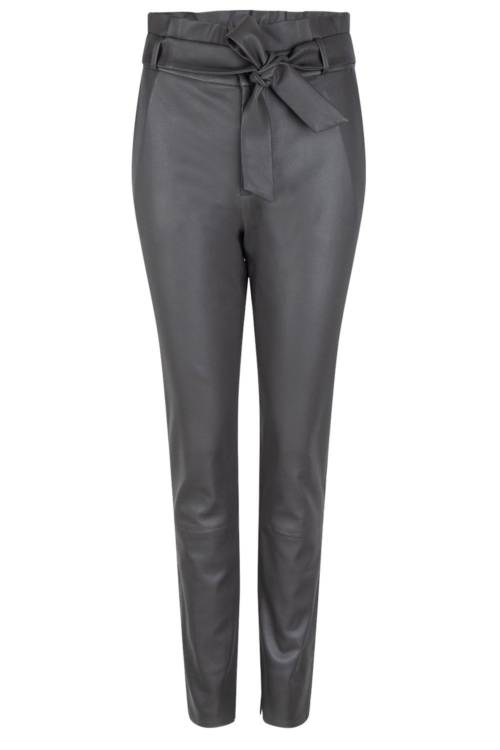 Dante6 ALLISTO STRETCH Faux Leren Broek Donkergrijs maat 36, Ophalen of Verzenden, Zo goed als nieuw, Maat 36 (S), Grijs