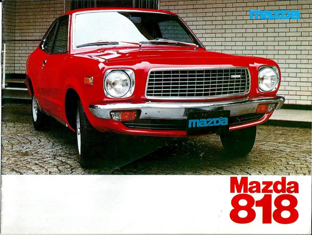Folder Mazda 818 1976, Boeken, Auto's | Folders en Tijdschriften, Ophalen of Verzenden, Gelezen, Mazda