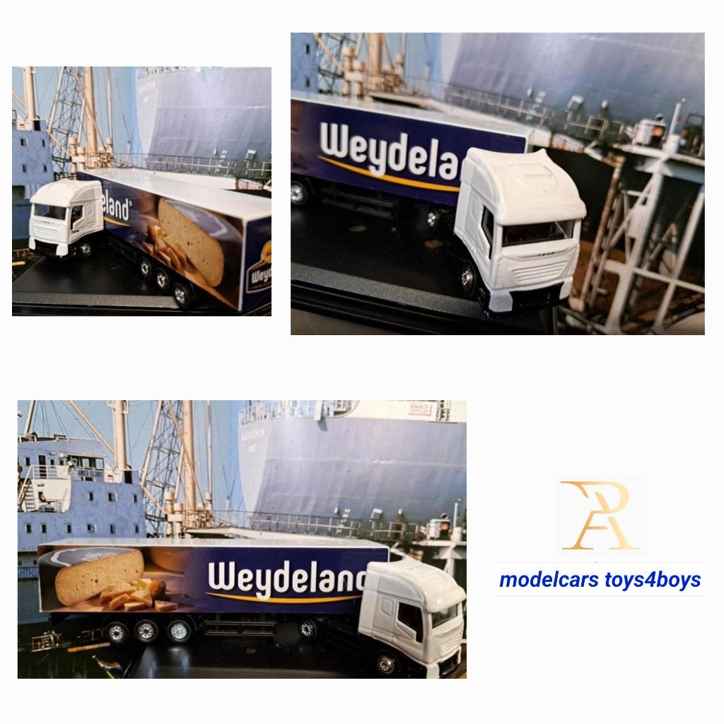 Weydeland "Kaas" Truck met Oplegger 1/87, Verzenden, Zo goed als nieuw, Bus of Vrachtwagen, Overige merken
