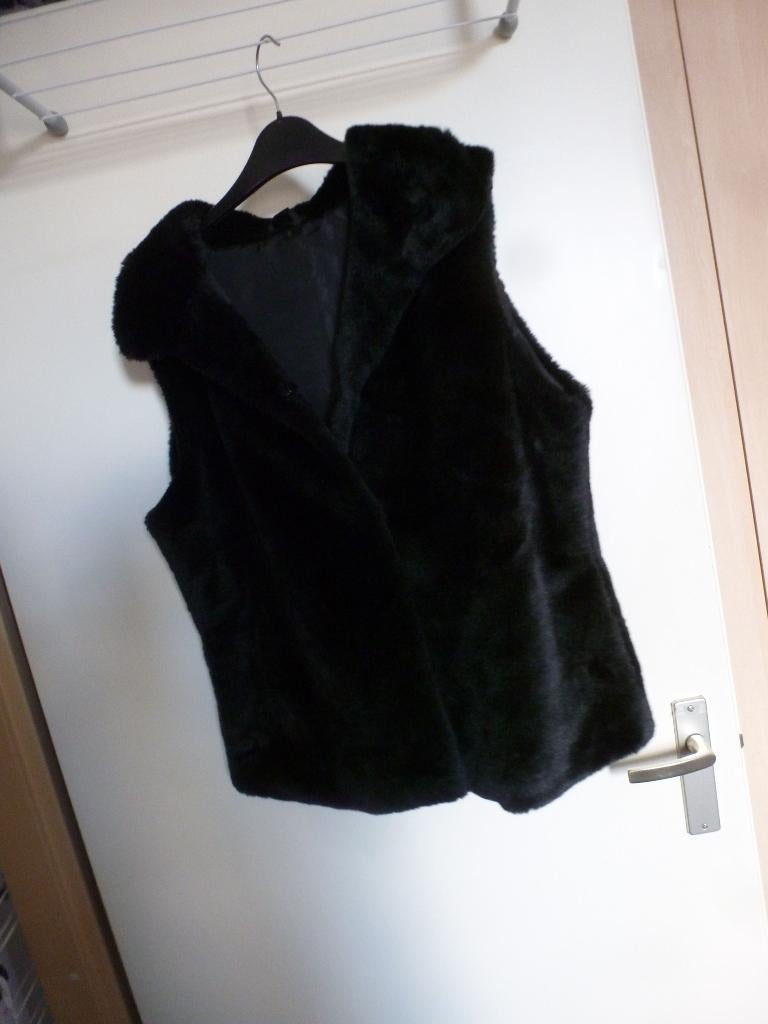 VOORJAAR / NAJAAR teddy bodywarmer teddy 42 -GRATIS zend, Verzenden, Nieuw, Maat 42/44 (L), Zwart