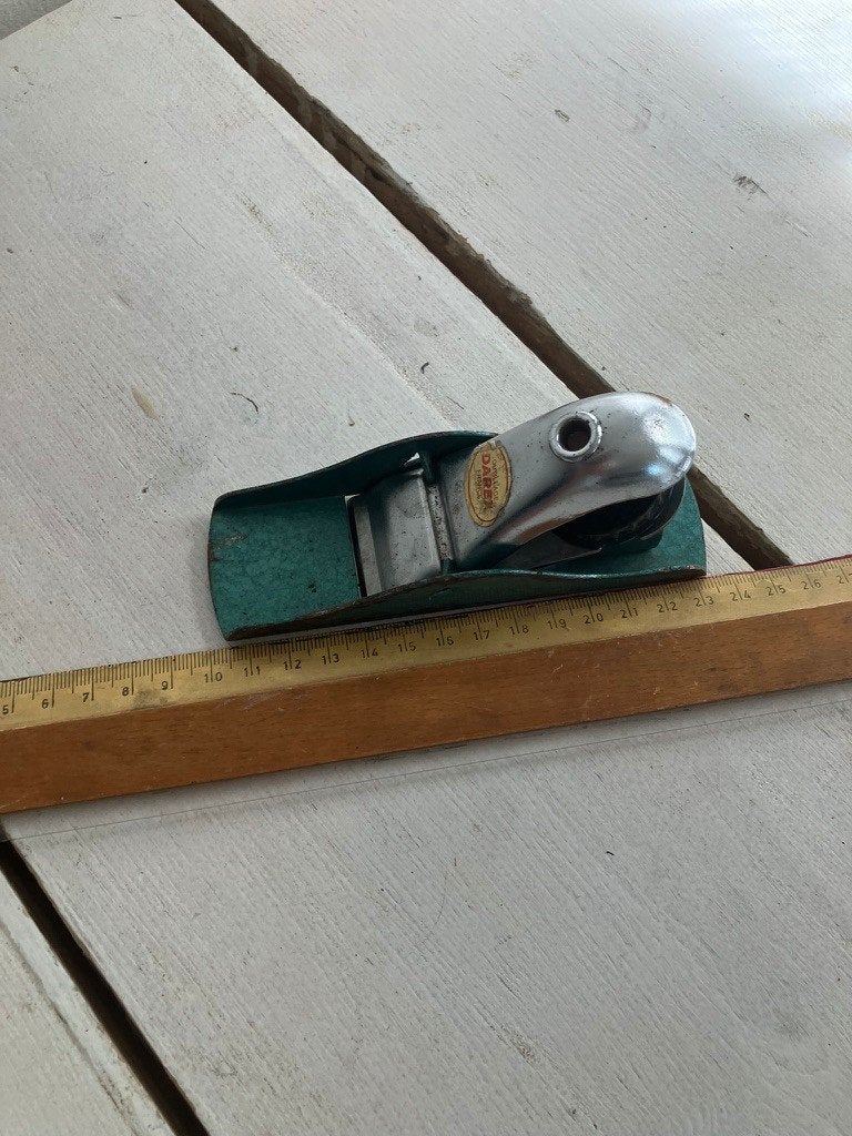 Darex handig handschaafje van 4 x 13 cm. , Antiek en Kunst, Antiek | Gereedschap en Instrumenten, Ophalen of Verzenden