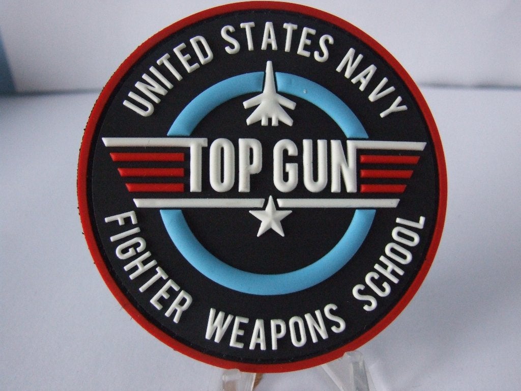 Embleem,Badge,Patch,PVC,Topgun,3D, Ophalen of Verzenden, Marine, Amerika, Embleem of Badge
