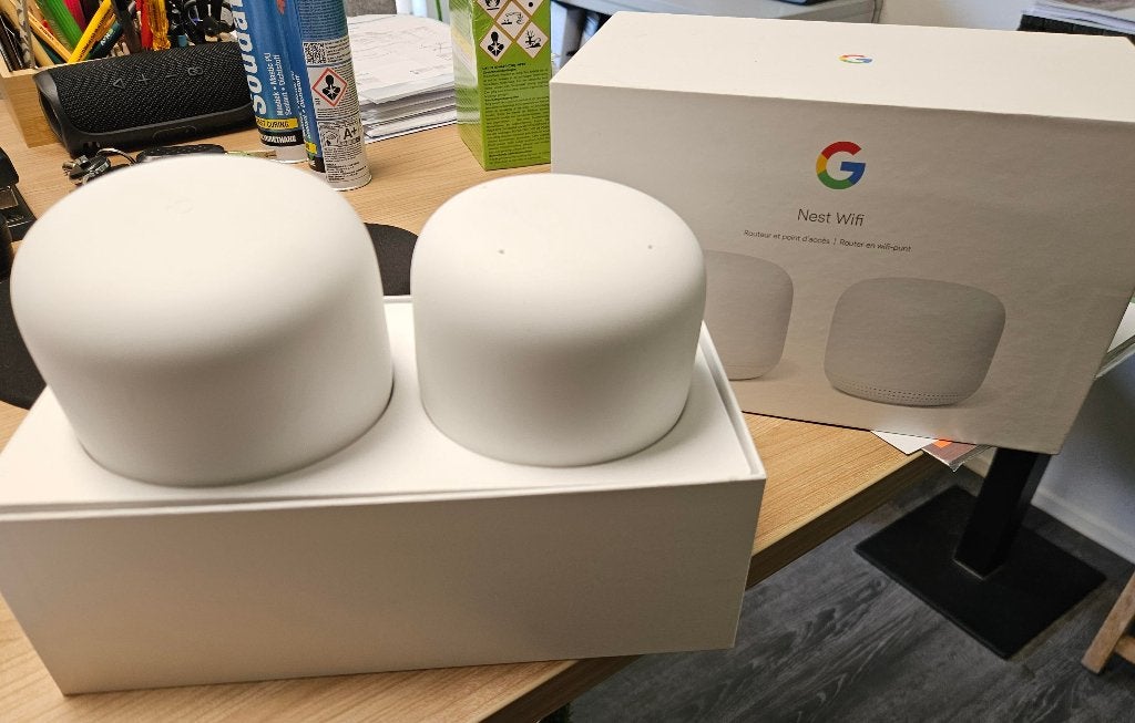 Google Nest Wifi Router + Wifi Punt - Mesh Systeem (nieuw), Ophalen of Verzenden, Nieuw, Router, Google Nest