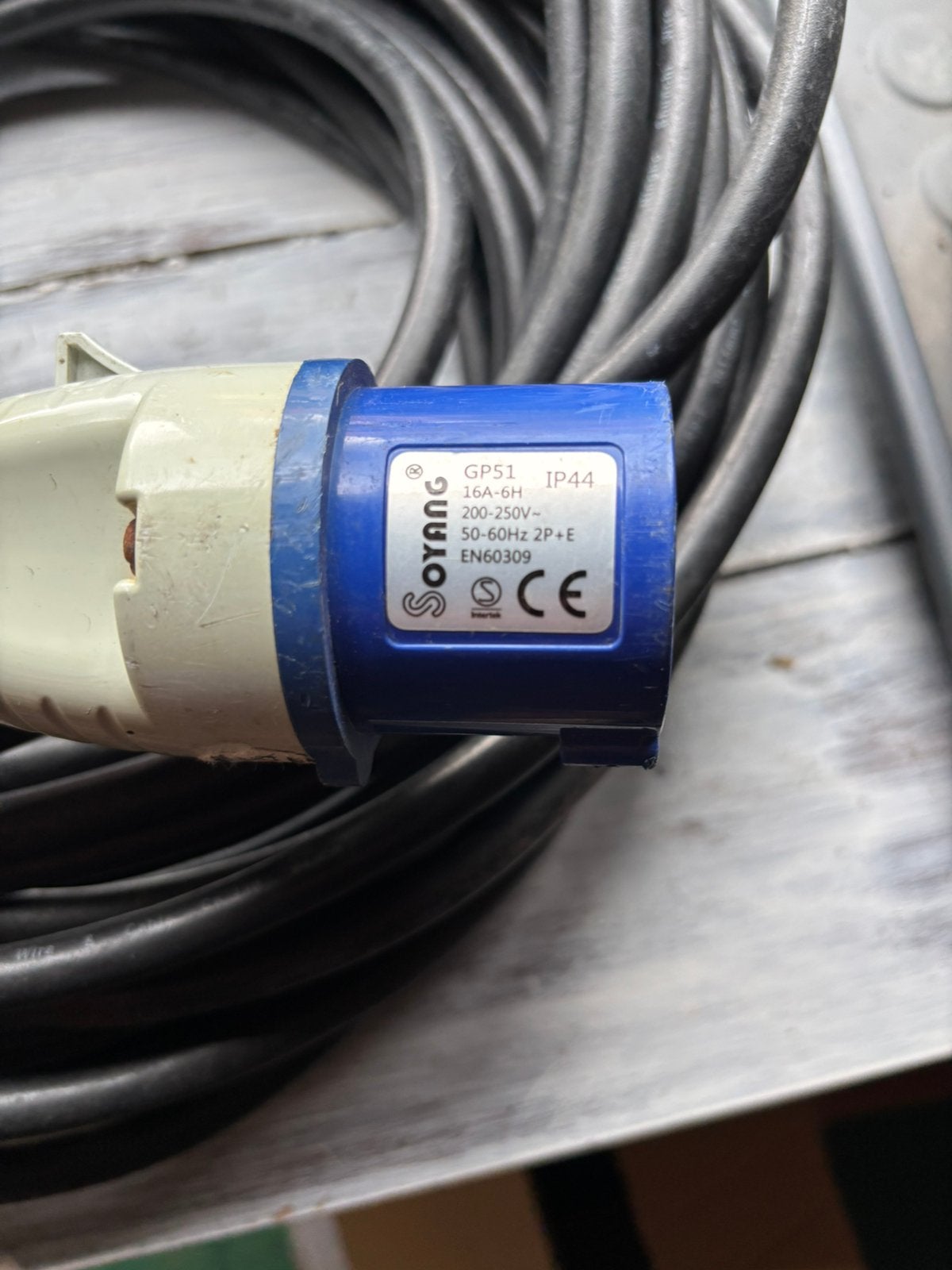 Cee camping Elrktra kabel 20/25 m kwaliteit kabel, Caravans en Kamperen, Kampeeraccessoires, Ophalen of Verzenden, Zo goed als nieuw