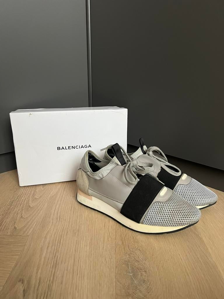 Balenciaga Race Runners grijs maat 39, Ophalen of Verzenden, Grijs, Sneakers of Gympen, Zo goed als nieuw