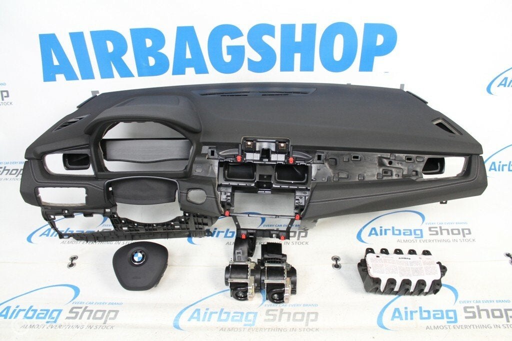 Airbag set - Dashboard zwart met wit stiksel BMW 2 F45 F46, Gebruikt, Ophalen of Verzenden