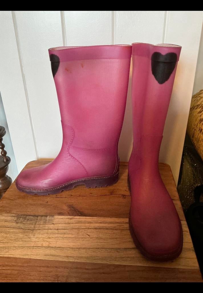 Mooie roze kaplaarzen, regenlaarzen, ik denk Dunlop, maat 36, Ophalen of Verzenden, Zo goed als nieuw, Laarzen