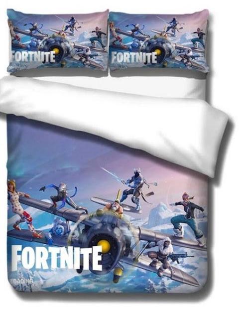 Gamekamer beddengoed 140x200 fortnite fan, Kinderen en Baby's, Kinderkamer | Beddengoed, Jongetje of Meisje, Wit, Dekbedovertrek