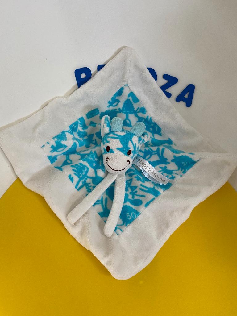 5183 happy horse doekje giraf giraffe wit blauw, Ophalen of Verzenden, Zo goed als nieuw, Overige typen