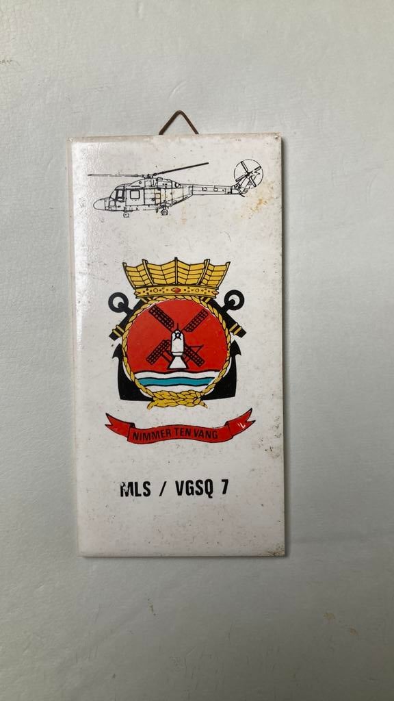 7 Squadron MVKK Kon Marine, Ophalen of Verzenden, Marine, Nederland, Embleem of Badge