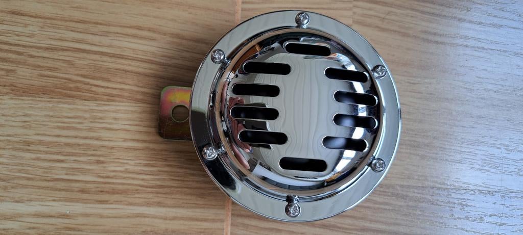 6v Claxon Chroom. Nieuw.  6 volt., Auto diversen, Auto-accessoires, Nieuw, Ophalen of Verzenden