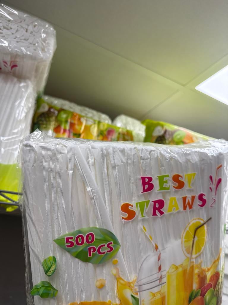 Grote Partij Plastic Rietjes transparant - Voorverpakt, Ophalen of Verzenden