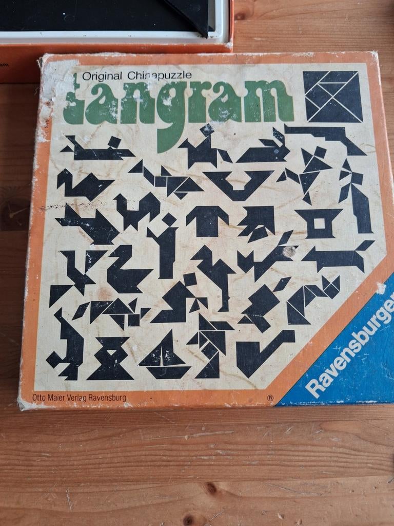 Original Chinapuzzle Tangram, Hobby en Vrije tijd, Gezelschapsspellen | Bordspellen, Gebruikt, Ophalen of Verzenden