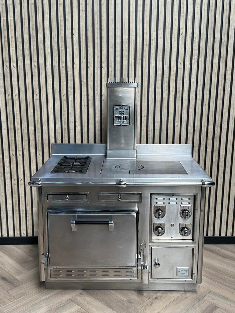 Prachtig Molteni Fornuis Inox 120cm + Gasoven