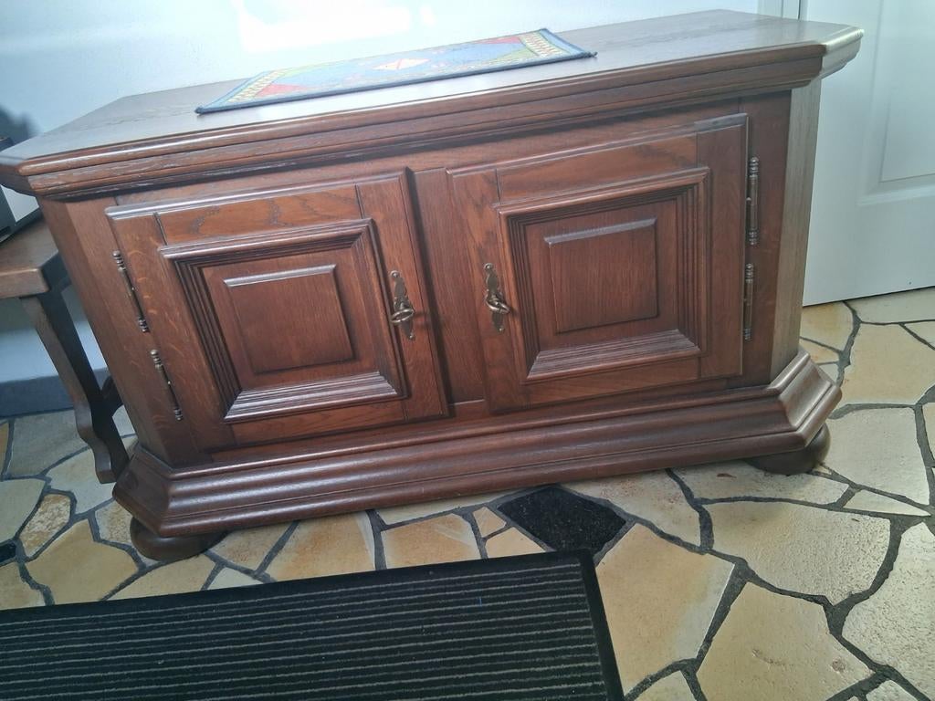 Houten kast met deuren, Huis en Inrichting, Kasten | Buffetkasten, Ophalen, Minder dan 50 cm, Landelijk, Minder dan 100 cm