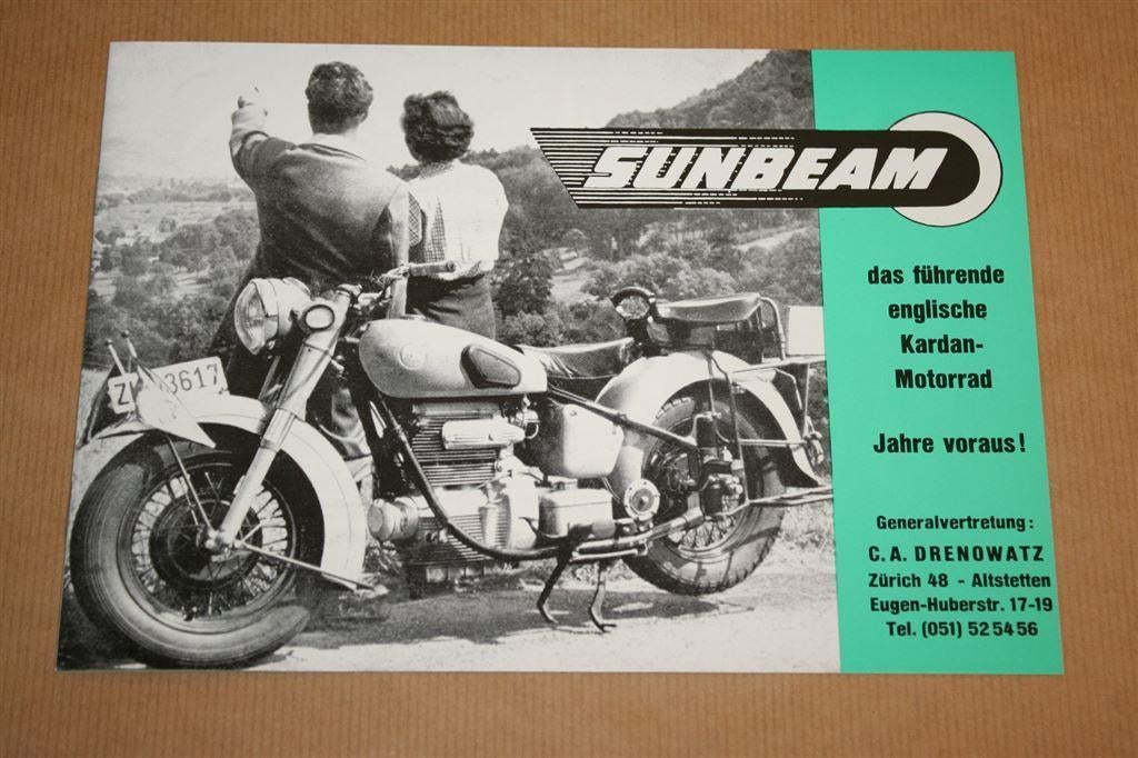 Catalogus - Sunbeam motoren - Facsimile 1955 !!, Boeken, Motoren, Zo goed als nieuw, Ophalen of Verzenden