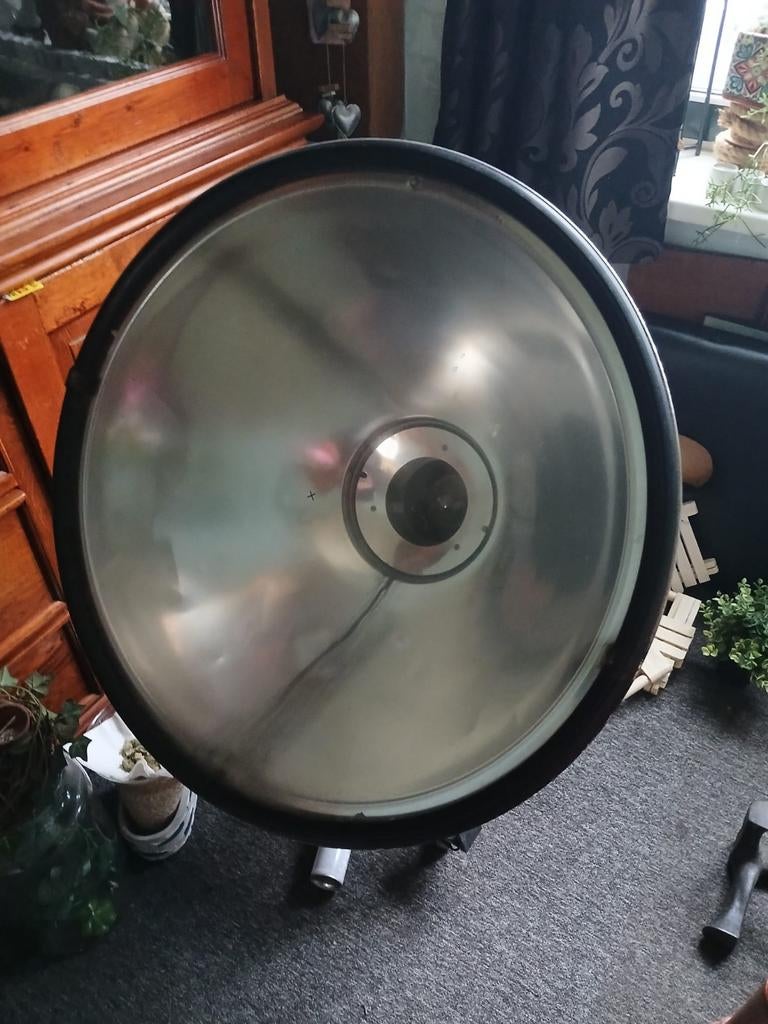 Oude Philips stadionlamp SVV met standaard, Gebruikt, 100 tot 150 cm, Ophalen of Verzenden, Metaal