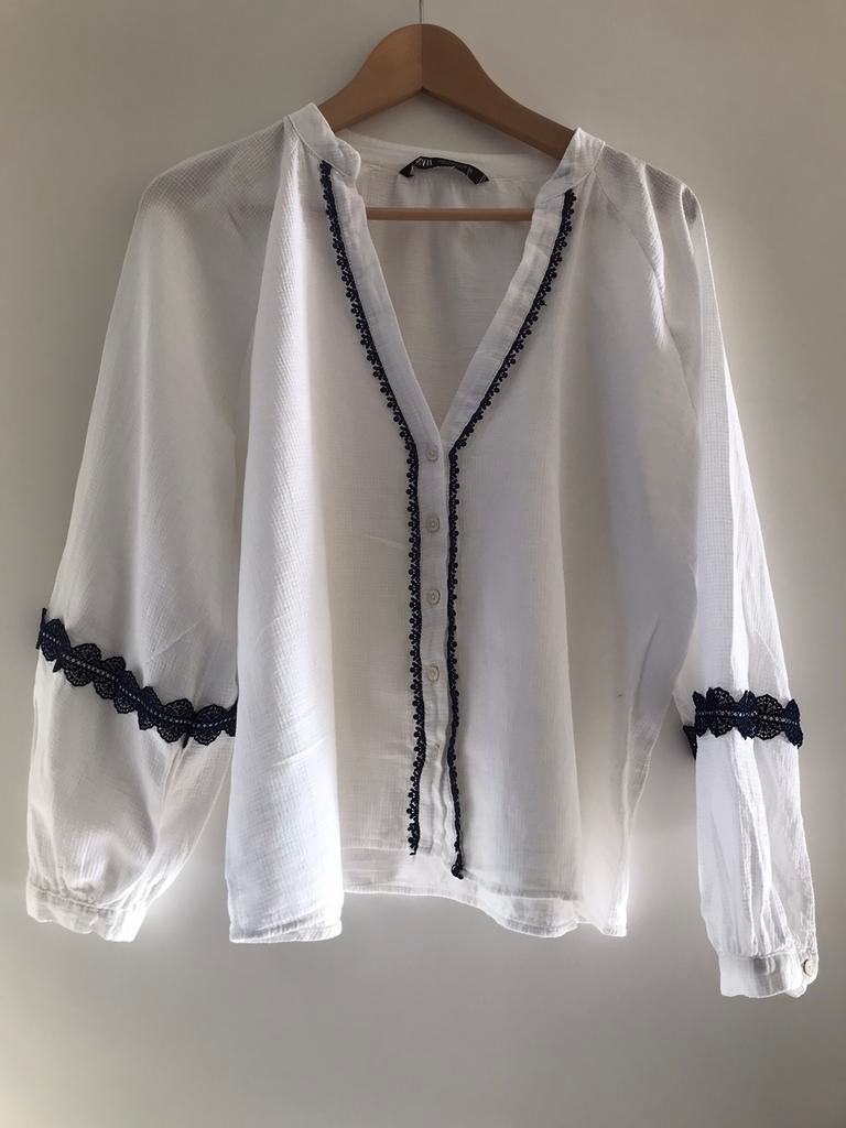 Prachtige blouse, Maat 38/40 (M), Ophalen of Verzenden, Zo goed als nieuw, Wit