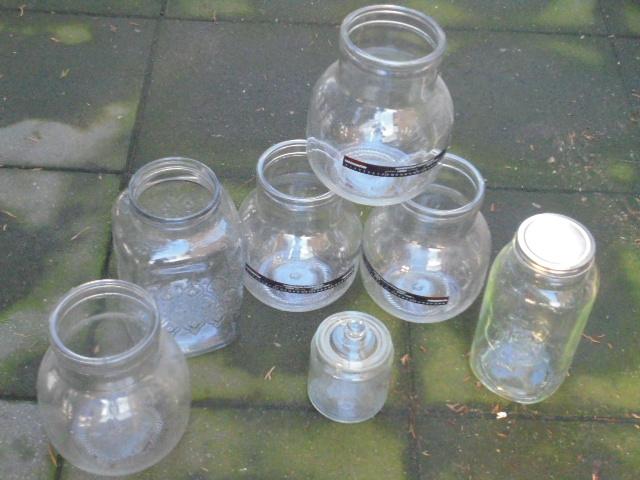 Glazen Potten en Flessen., Huis en Inrichting, Keuken | Potten en Pannen, Ophalen of Verzenden, Zo goed als nieuw, Glas, Overige typen