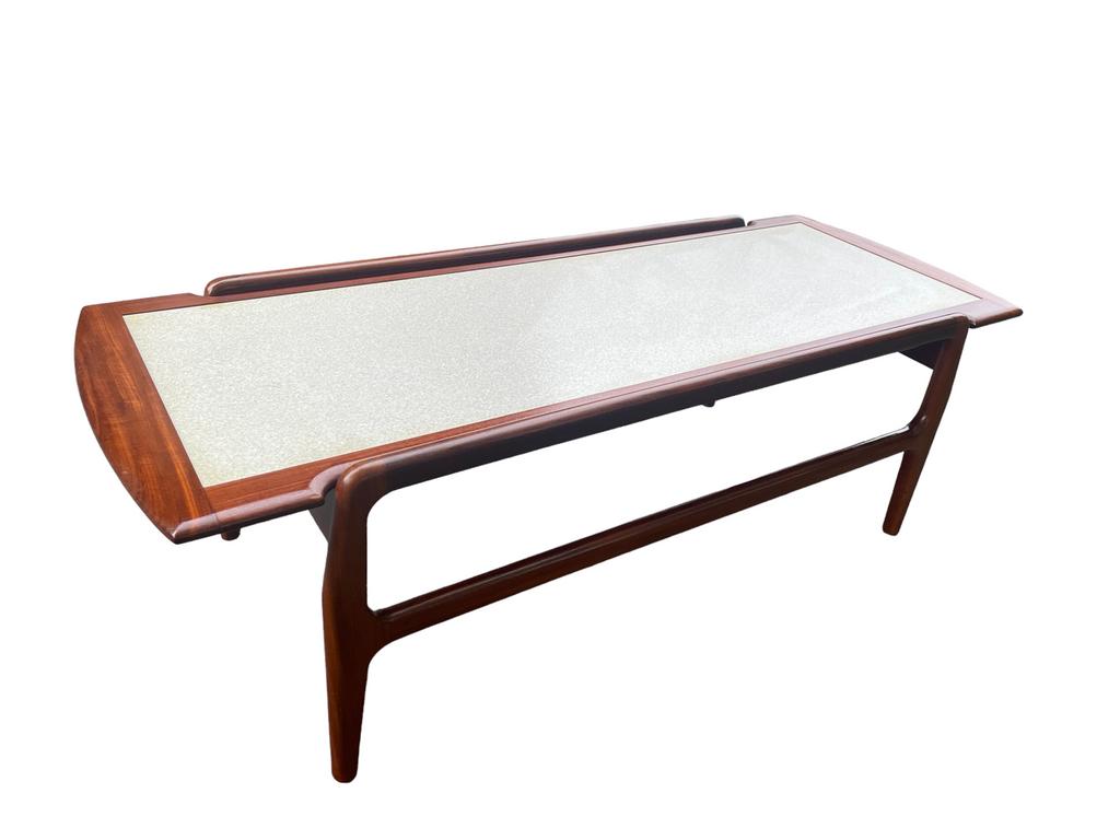Deense retro salontafel, Huis en Inrichting, Tafels | Salontafels, Ophalen, Gebruikt, 100 tot 150 cm, 50 tot 100 cm
