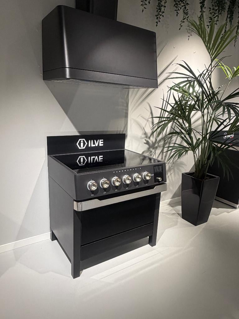 ILVE Panoramagic 91,1 inductie Mega Deal fornuis + afzuigkap, Witgoed en Apparatuur, Fornuizen, Ophalen, 60 cm of meer, 4 kookzones