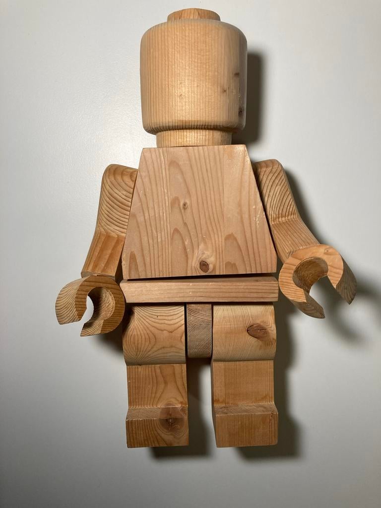 Houten Lego Pop, Ophalen of Verzenden, Gebruikt