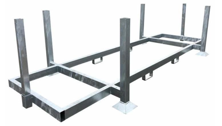 Bokken voor kunststof rijplaten 1.00x3.00M stapelbok, Ophalen, Zo goed als nieuw, IJzer