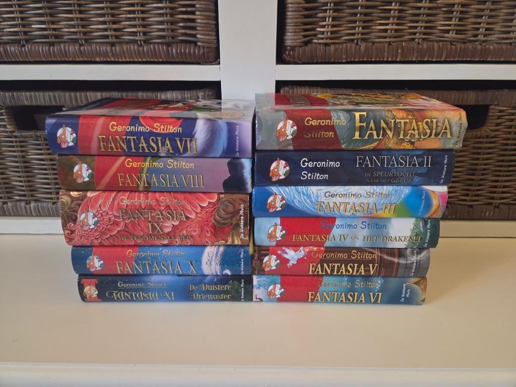 Geronimo Stilton - Fantasia (12 stuks), Ophalen of Verzenden, Gelezen